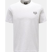 A.P.C. A.P.C. - Herren - Rundhals-T-Shirt 'Standard Rue Madame' hellgrau meliert