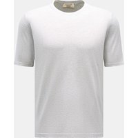 Fioroni Fioroni - Herren - Rundhals-T-Shirt hellgrau meliert