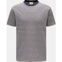 closed Closed - Herren - Rundhals-T-Shirt dark navy/offwhite gestreift