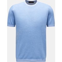 Moorer Moorer - Herren - Kurzarmpullover 'Jude' hellblau