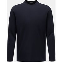 Zanone Zanone - Herren - Rundhals-Longsleeve schwarz