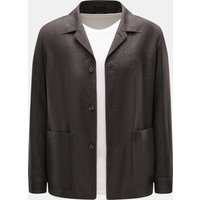 Zegna Zegna - Herren - Overshirt graubraun meliert