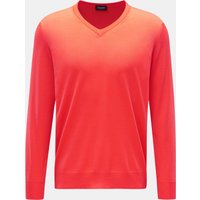 Drumohr Drumohr - Herren - V-Neck Pullover orange