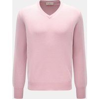 Bruno Manetti Bruno Manetti - Herren - Cashmere V-Neck Pullover rosé