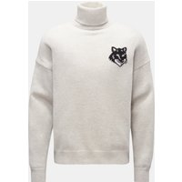 Maison Kitsuné Maison Kitsuné - Herren - Rollkragenpullover hellgrau