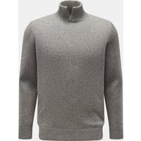 Maurizio Baldassari Maurizio Baldassari - Herren - Cashmere Pullover 'Open Turtle Neck' hellgrau meliert