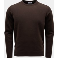 aida barni Aida Barni - Herren - Cashmere Rundhalspullover dunkelbraun