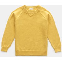 von Braun Herren - Kinder Cashmere Rundhalspullover gelb