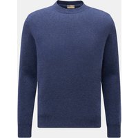 Cruciani Cruciani - Herren - Cashmere Rundhalspullover dunkelblau meliert