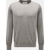 Soft Goat Soft Goat - Herren - Cashmere Rundhalspullover grau meliert