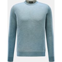 Colombo Colombo - Herren - Cashmere Rundhalspullover rauchblau