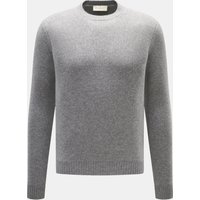 Bruno Manetti Bruno Manetti - Herren - Cashmere Rundhalspullover grau meliert