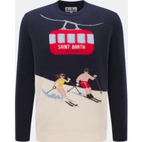 MC2 Saint Barth MC2 Saint Barth - Herren - Rundhals-Pullover 'Heron' navy/multicolor