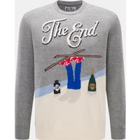 MC2 Saint Barth MC2 Saint Barth - Herren - Rundhals-Pullover 'Heron' grau/multicolor