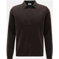 von Braun von Braun - Herren - Cashmere Strickhemd dunkelbraun
