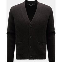 von Braun Herren - Cashmere Cardigan dunkelbraun