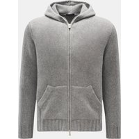 04651/ A trip in a bag Herren - Strickjacke 'Blended Full Zip' grau