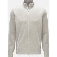 BRUNELLO CUCINELLI - Herren - Cashmere Strickjacke hellgrau meliert