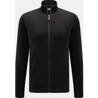 von Braun Herren - Cashmere Strickjacke anthrazit meliert