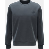 A.P.C. - Herren - Rundhals-Sweatshirt 'Standard Rue Madame' dunkelgrau