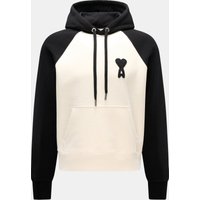 Ami Paris - Herren - Kapuzenpullover 'Boxy Fit' creme/schwarz
