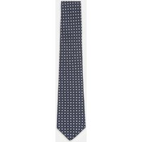 Borrelli Borrelli - Herren - Seidenkrawatte navy/offwhite/hellblau gemustert