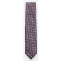 Zegna Zegna - Herren - Seidenkrawatte schwarz/rosé/offwhite gemustert