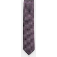 Zegna Zegna - Herren - Seidenkrawatte dunkelviolett/schwarz/weiß gemustert