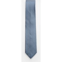 Zegna Zegna - Herren - Seidenkrawatte rauchblau/schwarz gemustert
