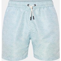 04651/ A trip in a bag 04651/ A trip in a bag - Herren - Badeshorts 'Seamap' mint/weiß gemustert