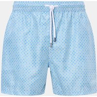 Fedeli Fedeli - Herren - Badeshorts 'Madeira Airstop' blau/hellgrün gemustert