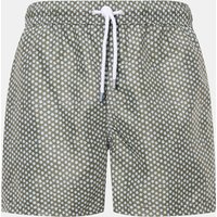 Fedeli Fedeli - Herren - Badeshorts 'Madeira Airstop' grün/weiß/hellblau gemustert