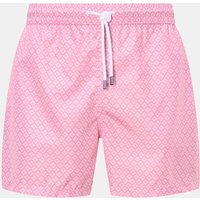 Fedeli Fedeli - Herren - Badeshorts 'Madeira Airstop' rosé/weiß gemustert