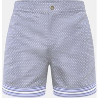 Ché Ché - Herren - Badeshorts 'Lucena' rauchblau/weiß gemustert