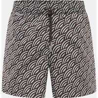 Moorer Moorer - Herren - Badeshorts dunkelbraun/rauchblau gemustert