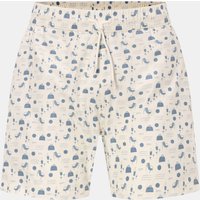04651/ A trip in a bag 04651/ A trip in a bag - Herren - Badeshorts 'Seaside' creme/rauchblau gemustert