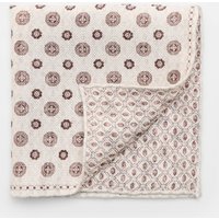 Rosi Collection Rosi Collection - Herren - Einstecktuch 'Joy' offwhite/dunkelbraun gemustert