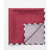 BRUNELLO CUCINELLI Brunello Cucinelli - Herren - Seiden-Einstecktuch bordeaux/graublau meliert