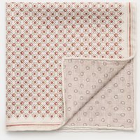 BRUNELLO CUCINELLI Brunello Cucinelli - Herren - Seiden-Einstecktuch sand/rostbraun/beige gemustert