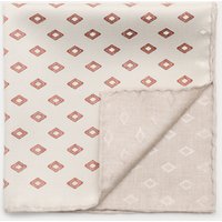 BRUNELLO CUCINELLI Brunello Cucinelli - Herren - Seiden-Einstecktuch sand/rostbraun/beige gemustert