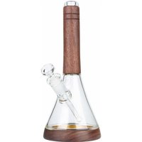 Marley Natural Glass & Walnut Water Pipe Bong