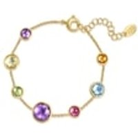 'Jaipur' 18K Yellow Gold Amethyst Bracelet