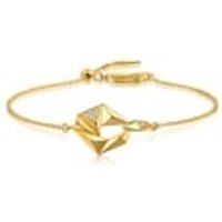 'M' 999 Gold Diamond Bracelet