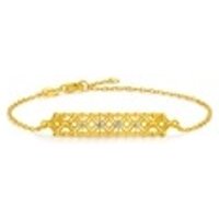 999 Gold Diamond Bracelet