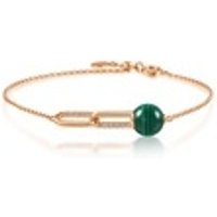 'Cosmos' 18K Rose Gold Malachite Bracelet