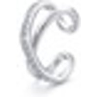 'Form' 18K White Gold Diamond Single Ear Cuff