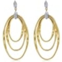 'Marrakech Onde' 18K Yellow & White Gold Diamond Earrings