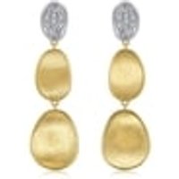 'Lunaria' 18K Yellow & White Gold Diamond Earrings
