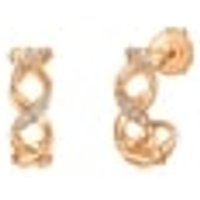 'Seedling' 18K Rose Gold Diamond Earrings