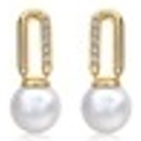 'Cosmos' 18K Yellow Gold Freshwater Pearl Earrings